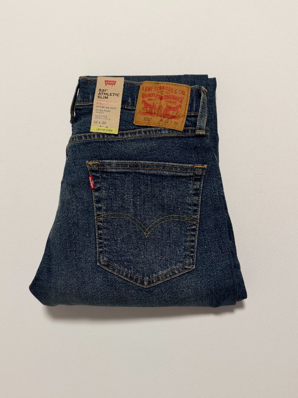 Levi's 531 Jeans *NWT Athletic Slim Stretch Casual Denim Blue Men's size 32x30